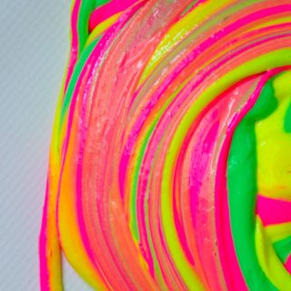 Rainbow Slime in a swirl