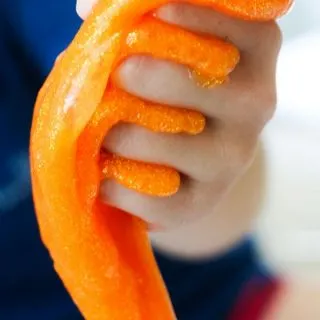 Orange slime in fist