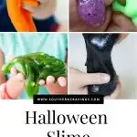 Halloween Slime Pin Collage