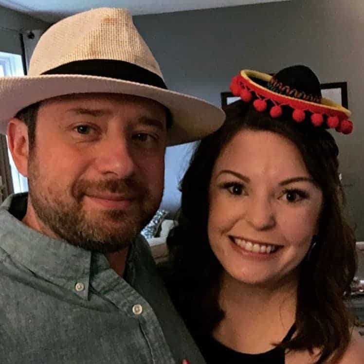Taras and Anna Kate in Fiest attire for a Kentucky Derby Party
