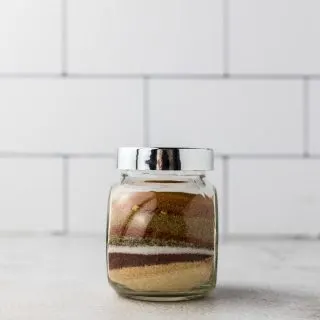 dry rub layered in a jar