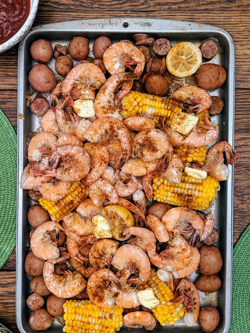 Ingredients for Sheet Pan Shrimp Boil