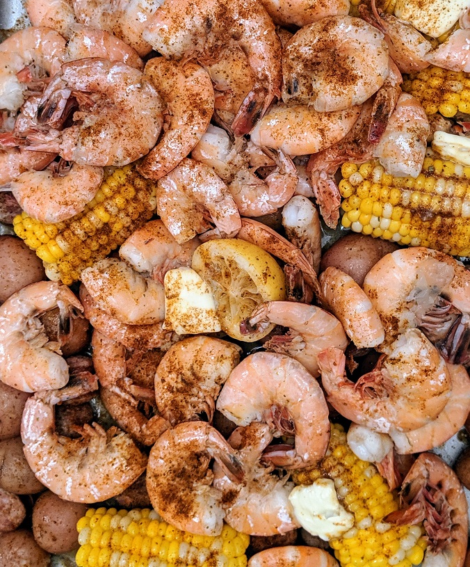 Ingredients for Sheet Pan Shrimp Boil