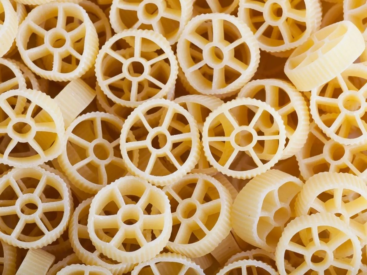 Dried Rotelle noodles