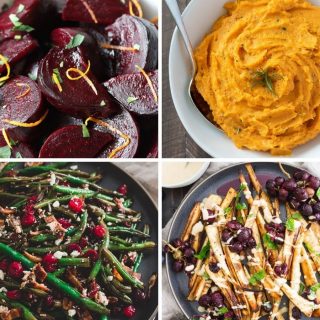 Collage of Holiday Side Dishes