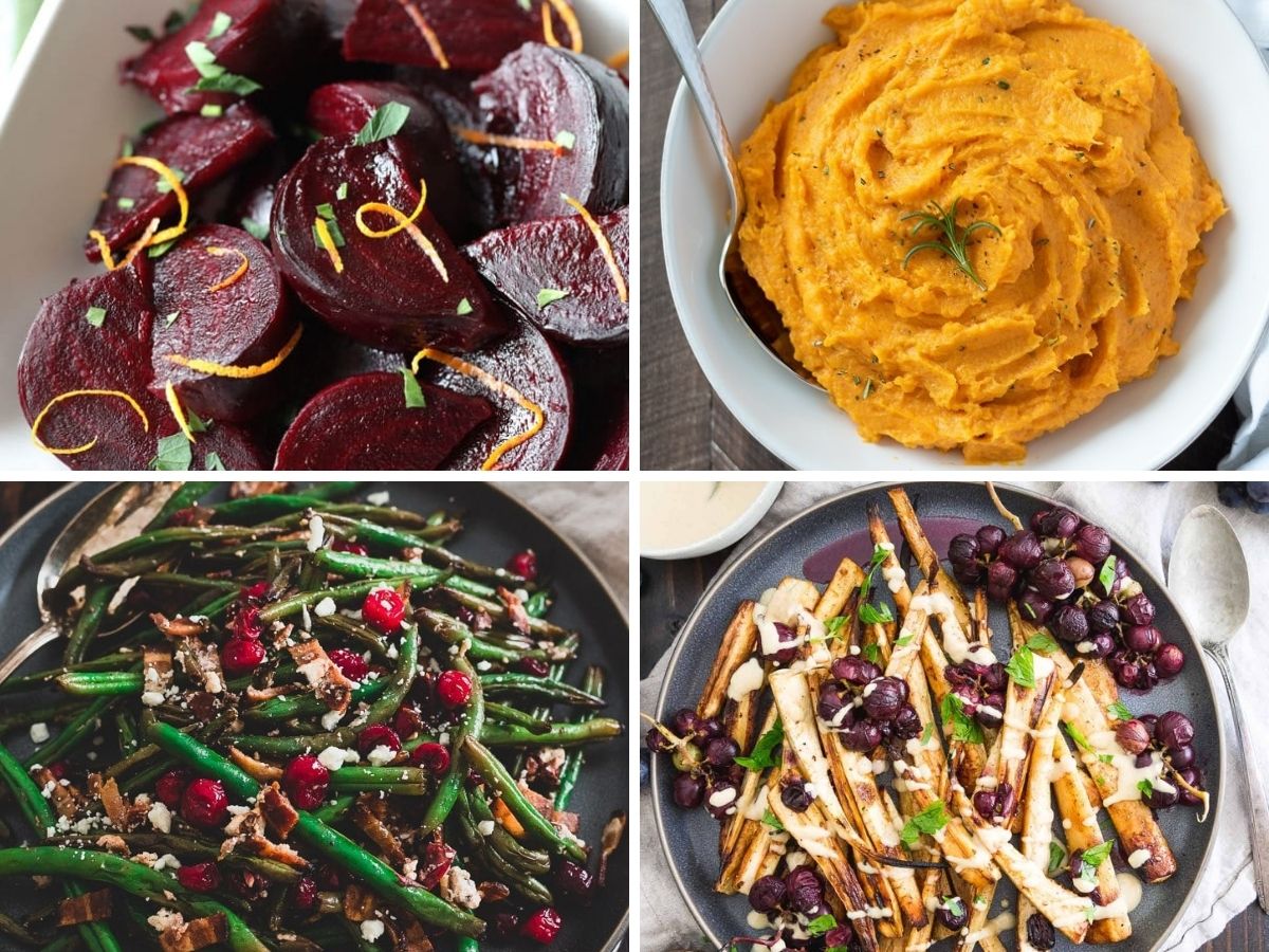 Collage of Holiday Side Dishes