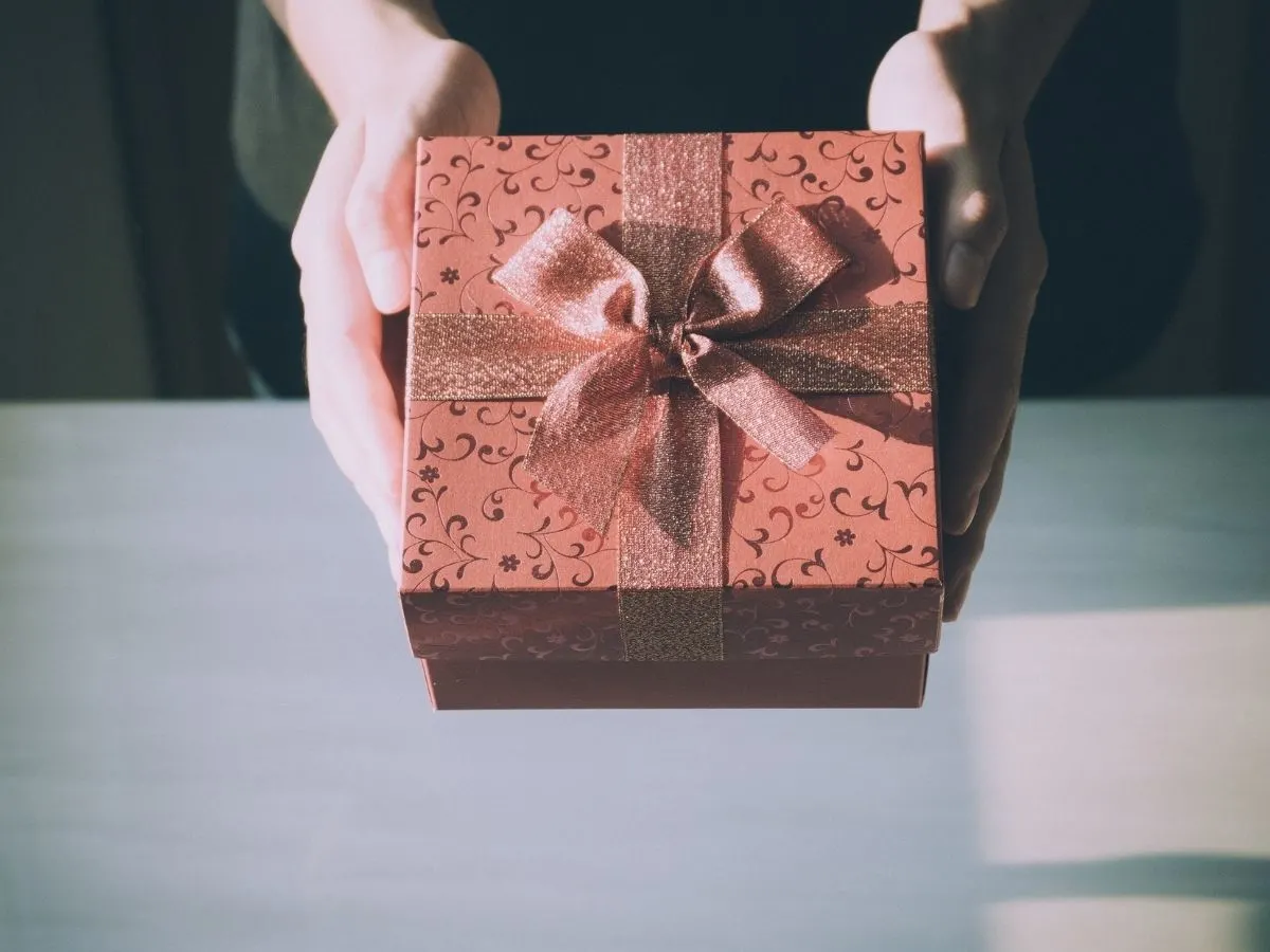 Pink gift box