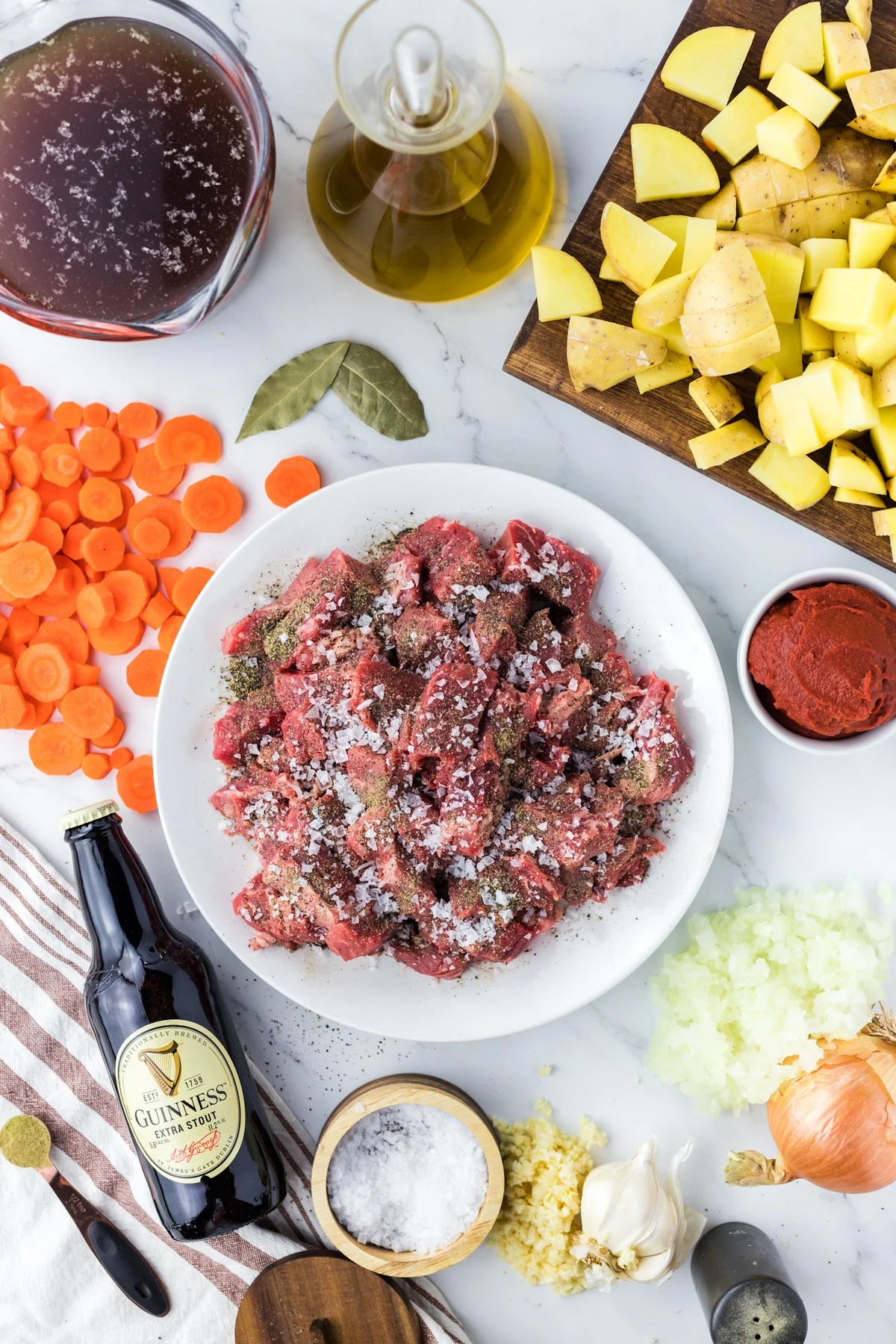 ingredients for beef stew