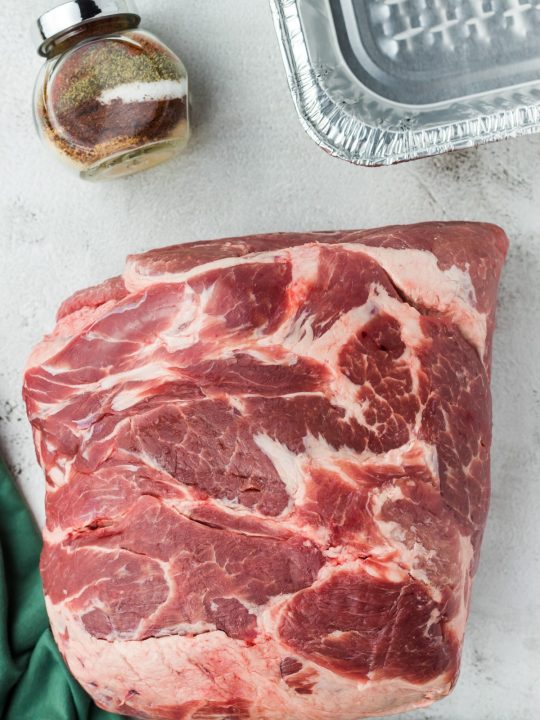 raw pork shoulder