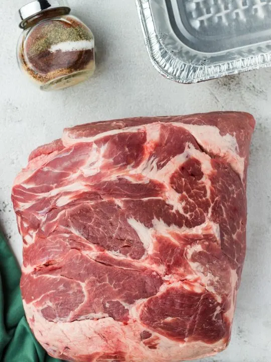 raw pork shoulder