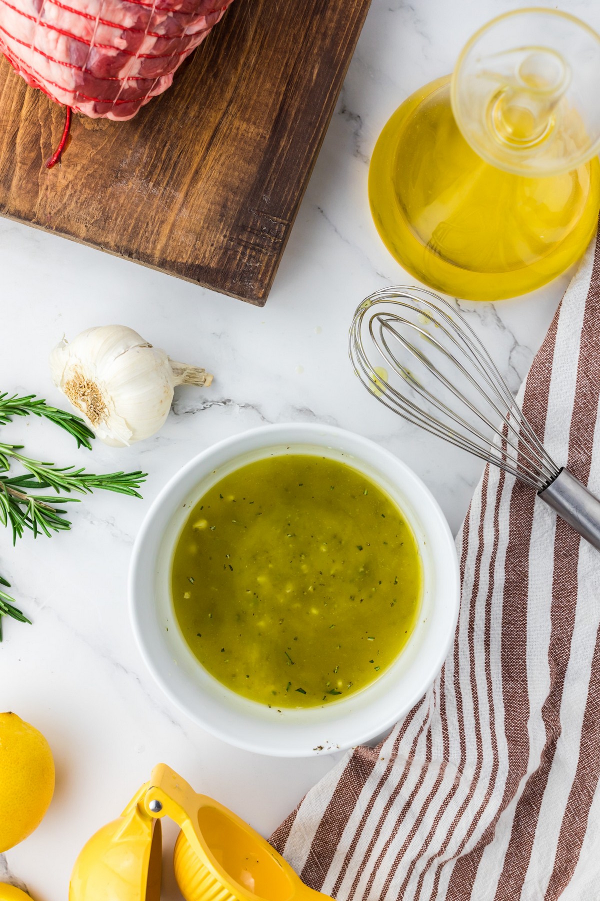 lamb marinade with whisk