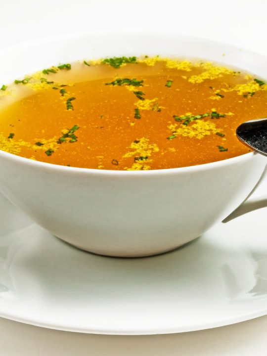 cup of beef broth