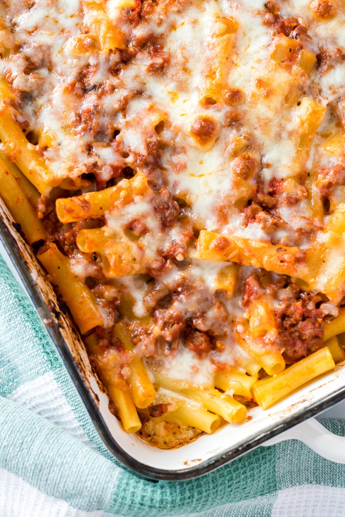 baked ziti pasta casserole