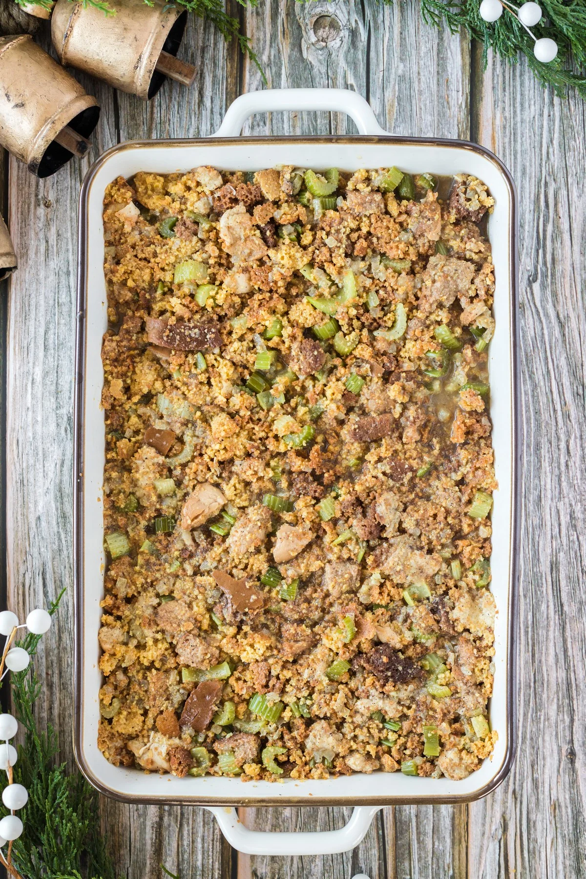 Easy Cornbread Dressing - Flavor Mosaic