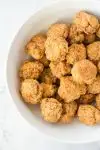 3 ingredient bisquick sausage balls appetizer for christmas, game day, or parties pin image