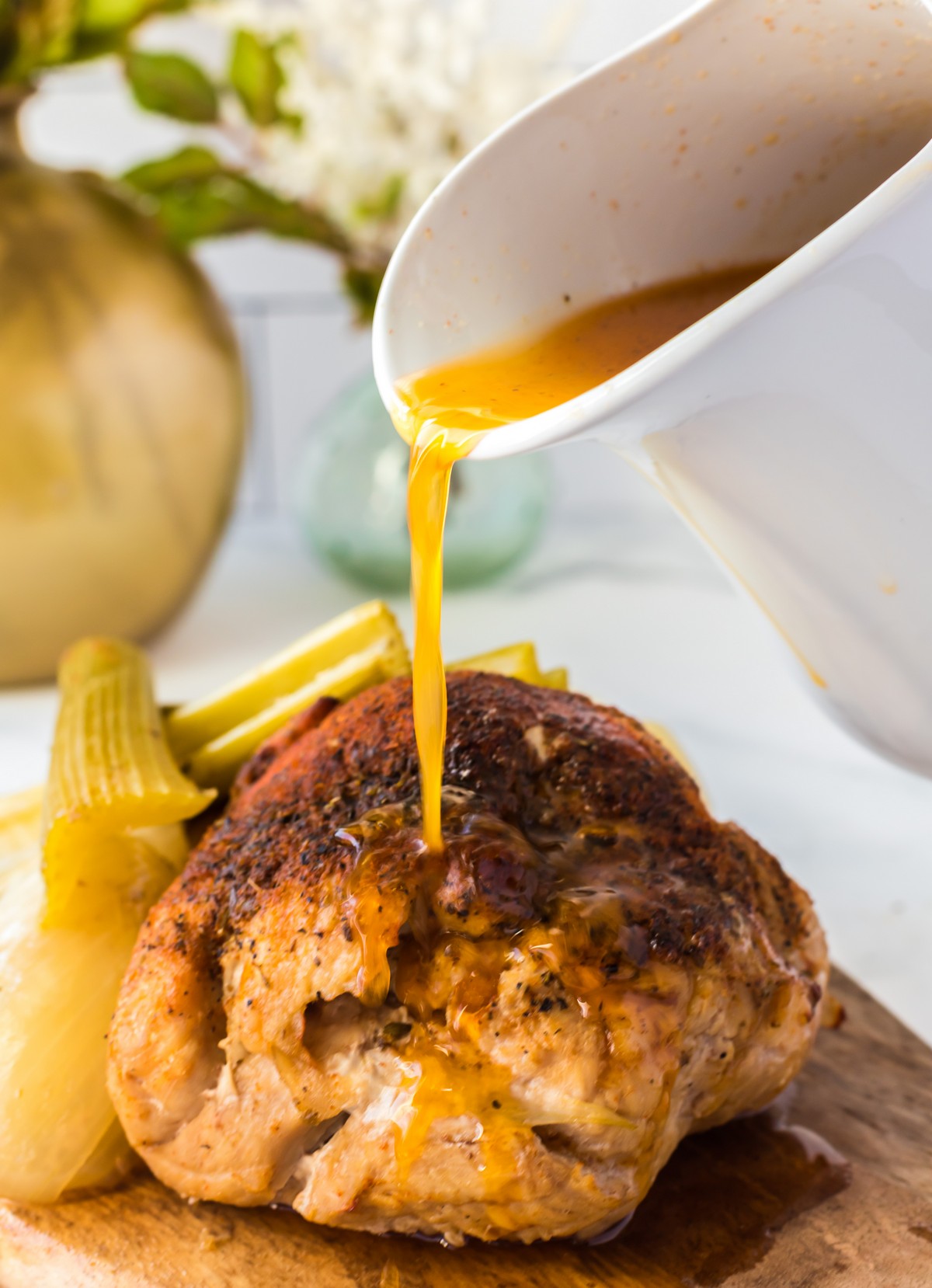 turkey breast with gravy