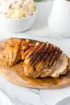 sliced boneless turkey breast pin image