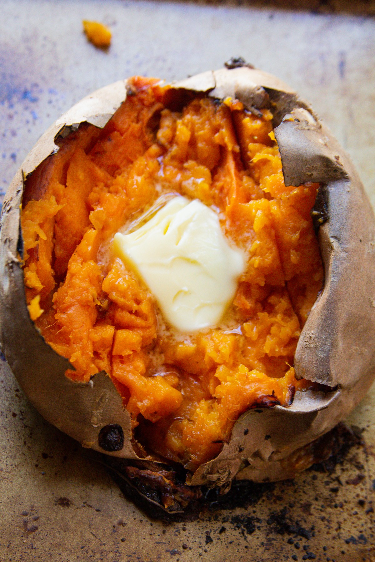 sweet potato with butter