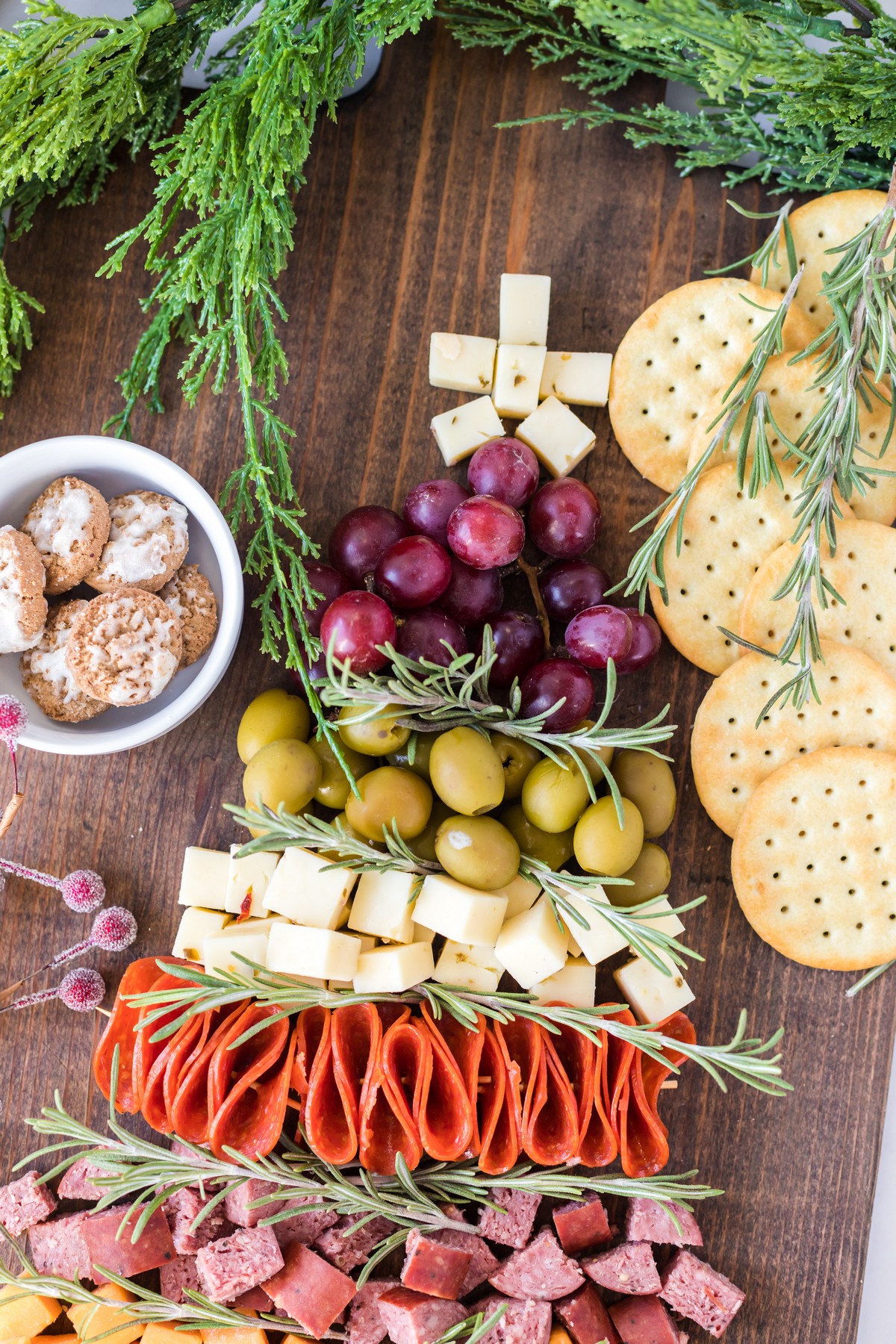 top of Christmas Charcuterie Board