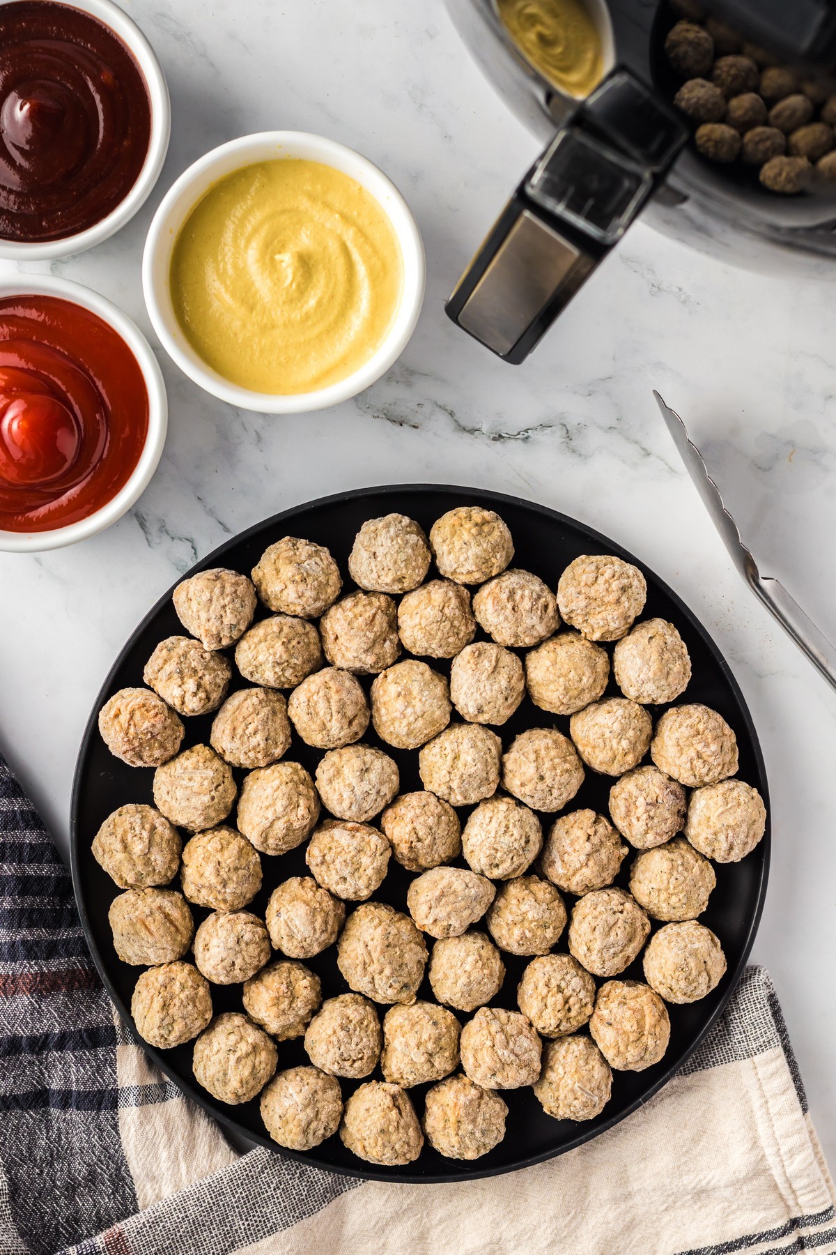 frozen meatballs in air fryer uncooked