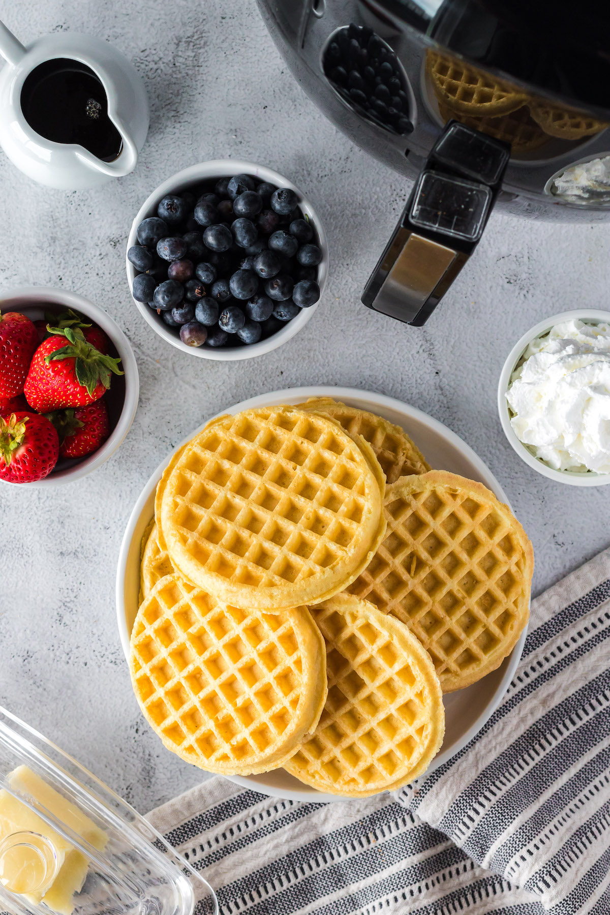 ingredients for air fryer frozen waffles