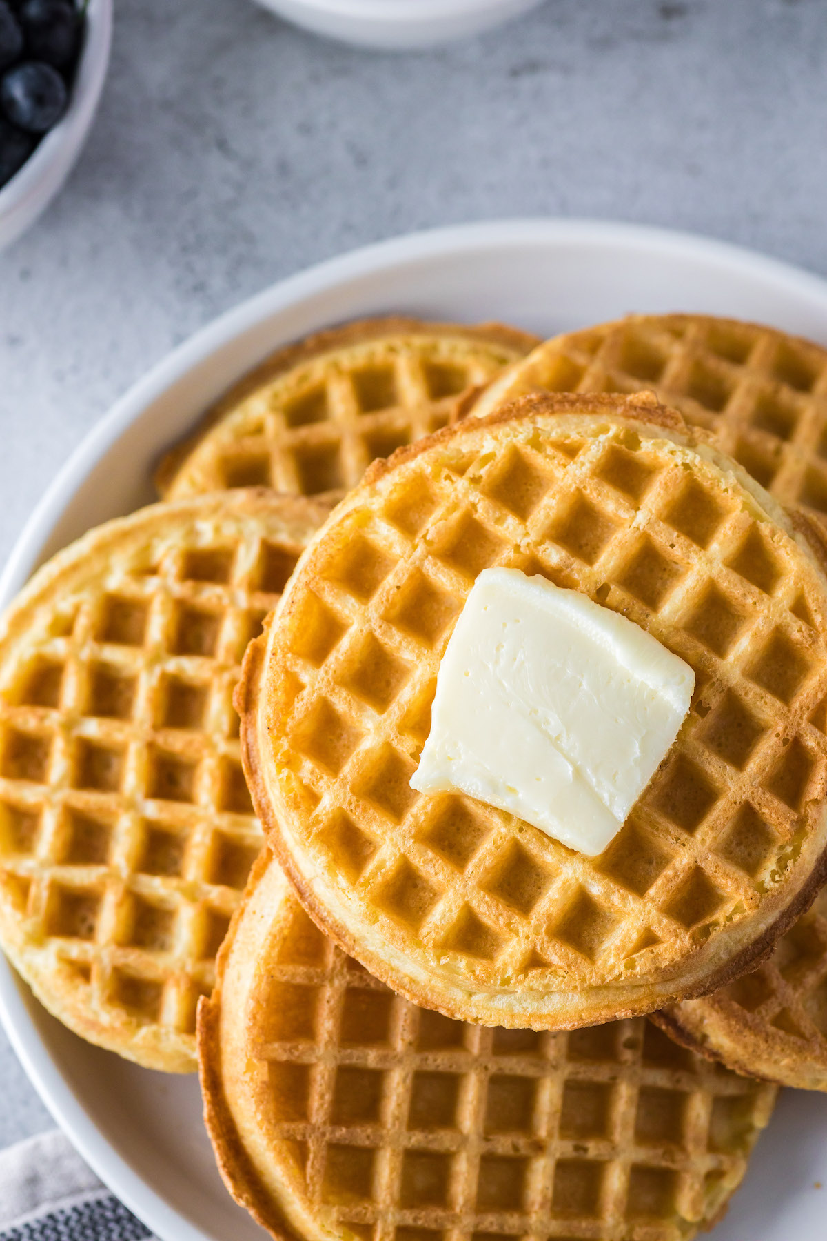 waffles with butter