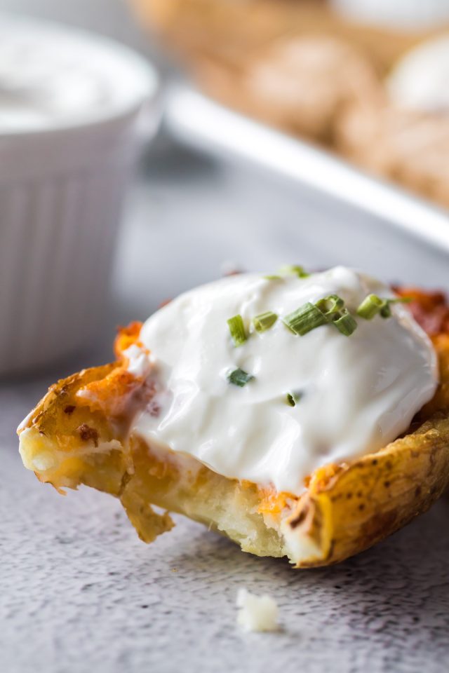 Easy Frozen Potato Skins in the Air Fryer Southern Cravings