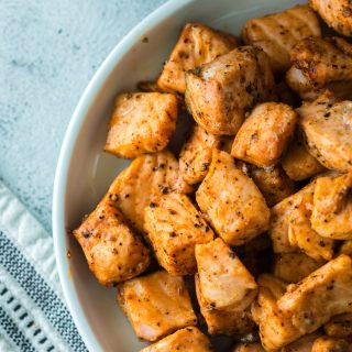 air fryer salmon bites