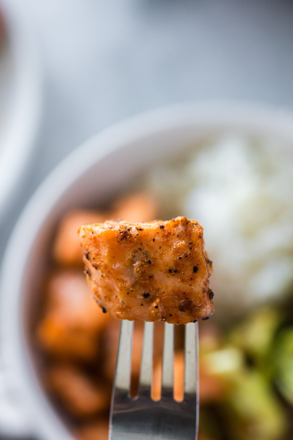 air fryer salmon bite