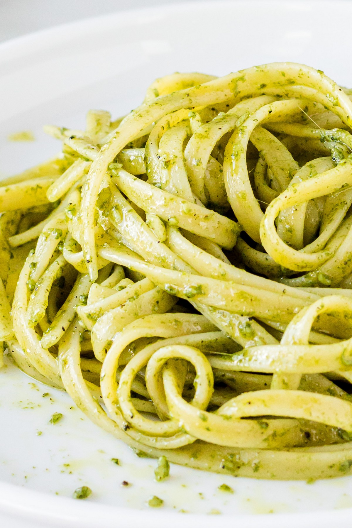 pasta with fresh pesto without pine nuts