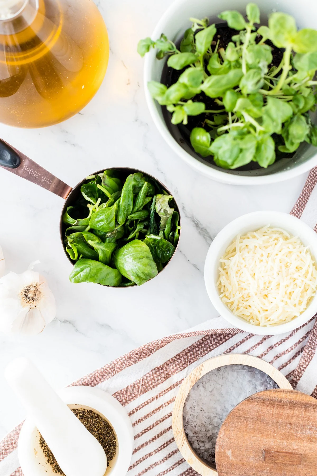 ingredients for pesto without nuts