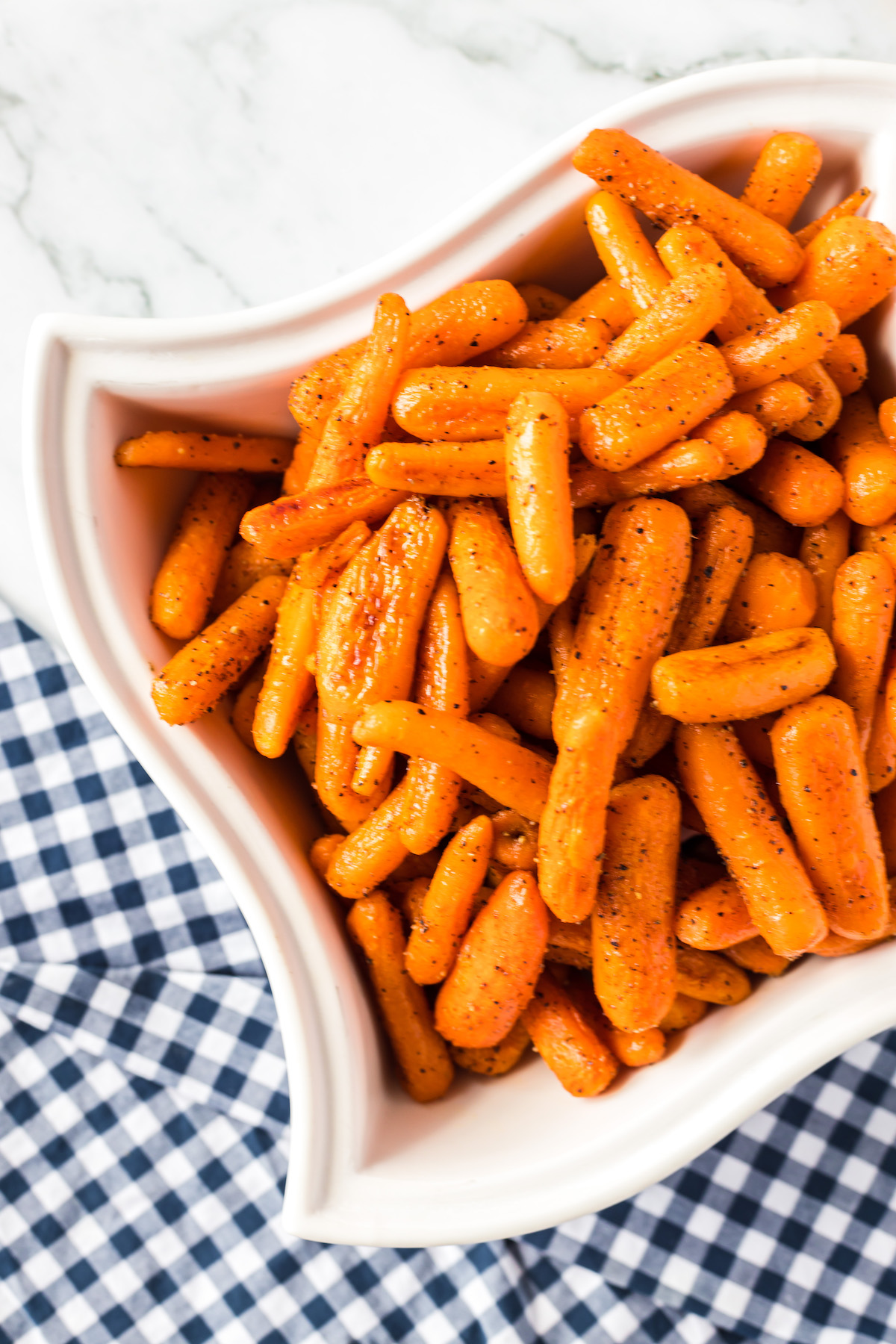 sheet pan roasted baby carrots