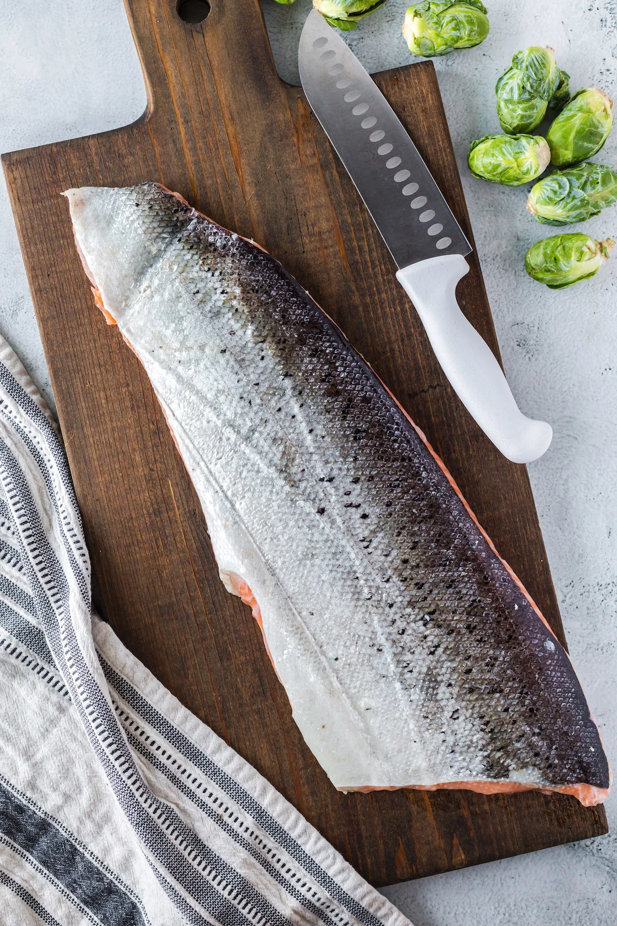 salmon filet with skin on