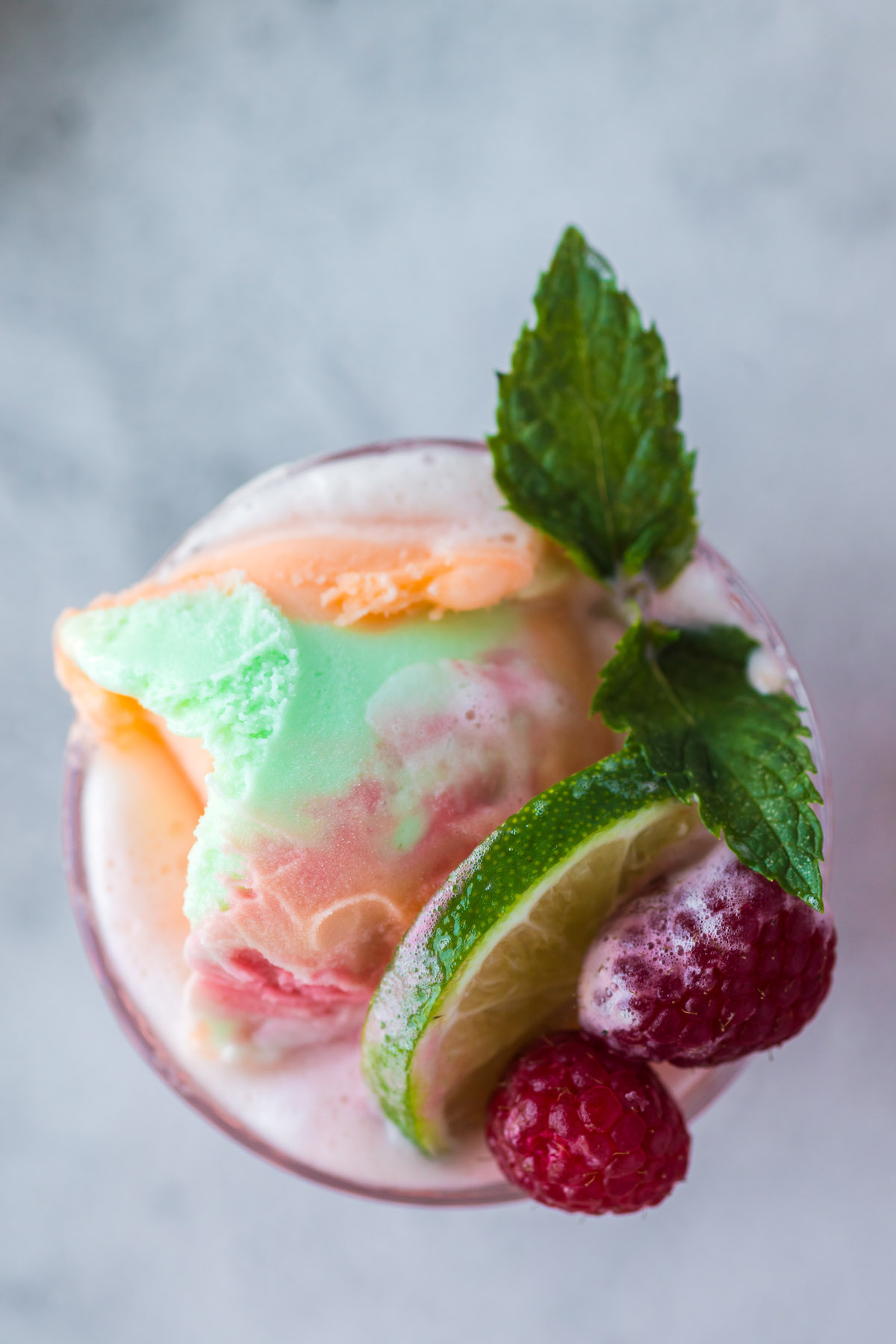 rainbow sherbet punch