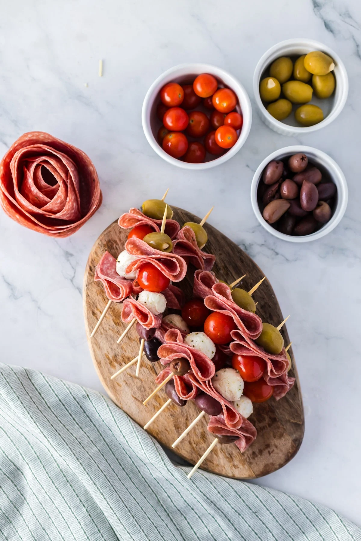 Mediterranean Charcuterie Skewers - Southern Cravings