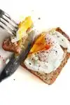 runny yolk poached egg on toast