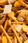 up close image of Chex mix