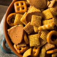 bowl of snack mix