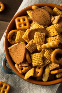 bowl of snack mix