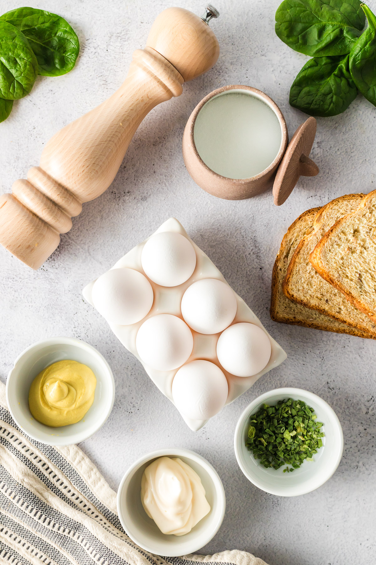 ingredients for egg salad