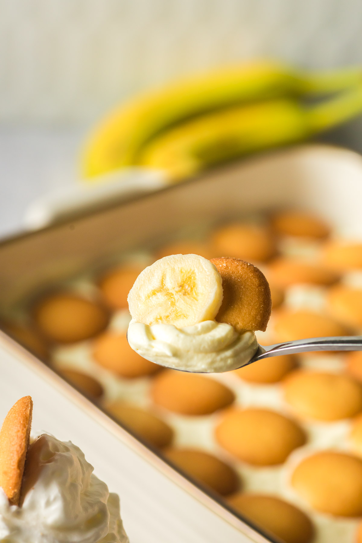 a spoonful of banana pudding