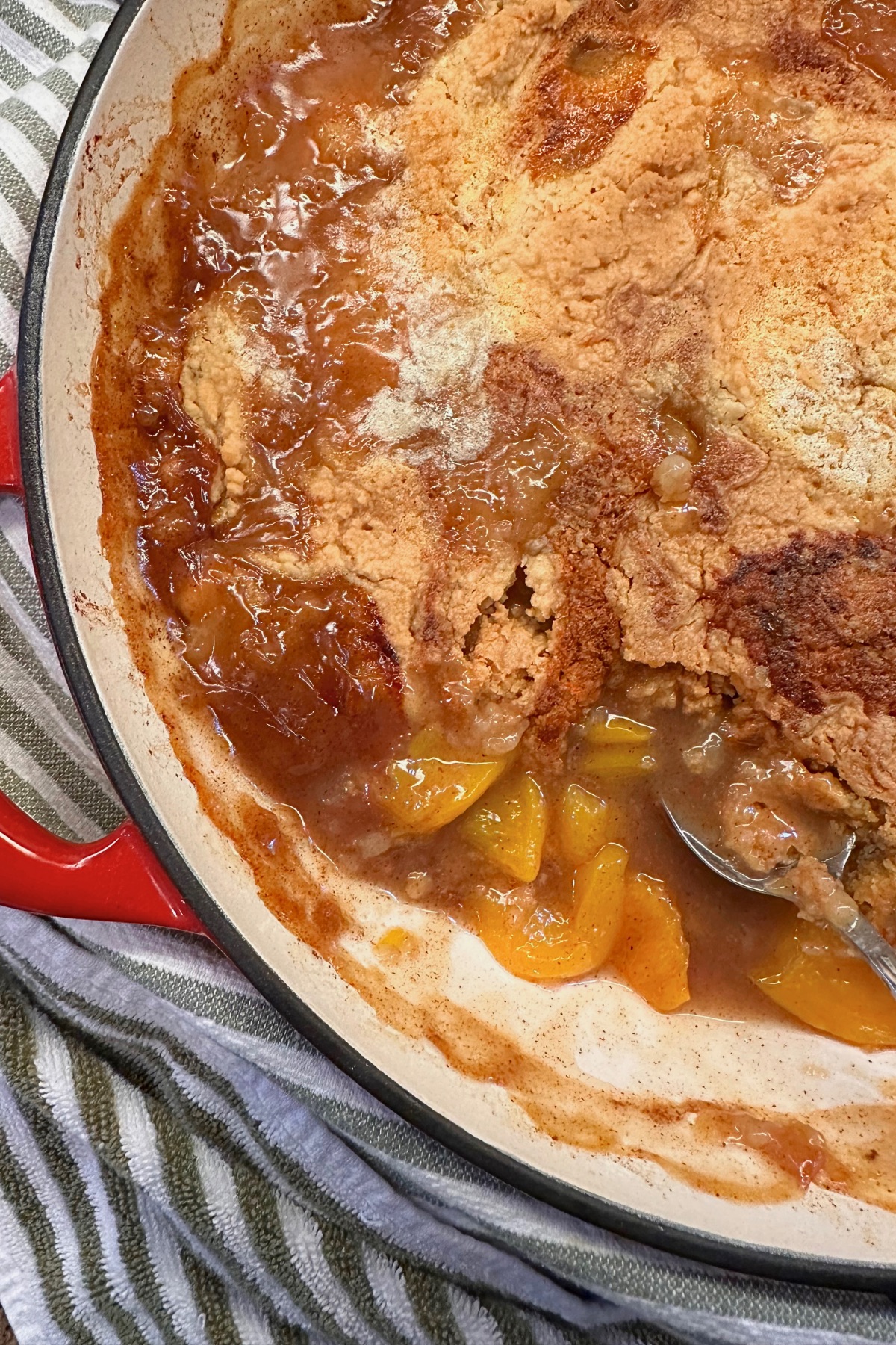 peach cobbler with cake mix