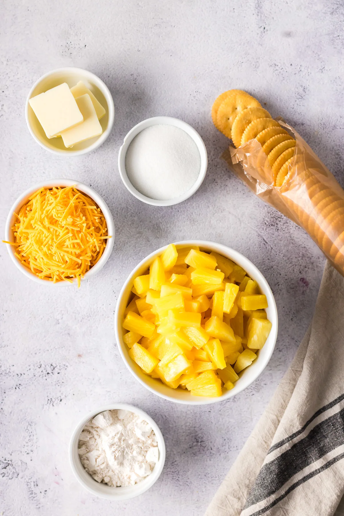 ingredients for pineapple casserole