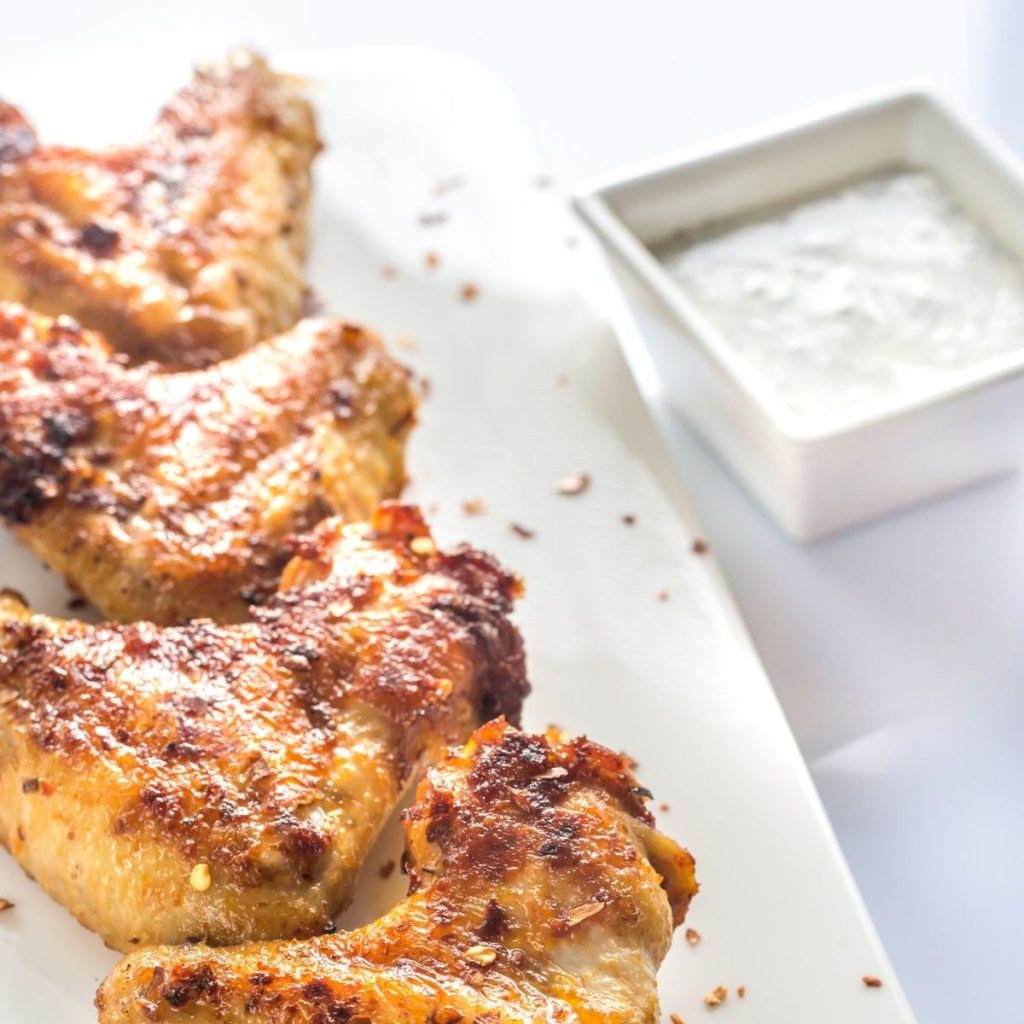 chicken with white bbq sauce