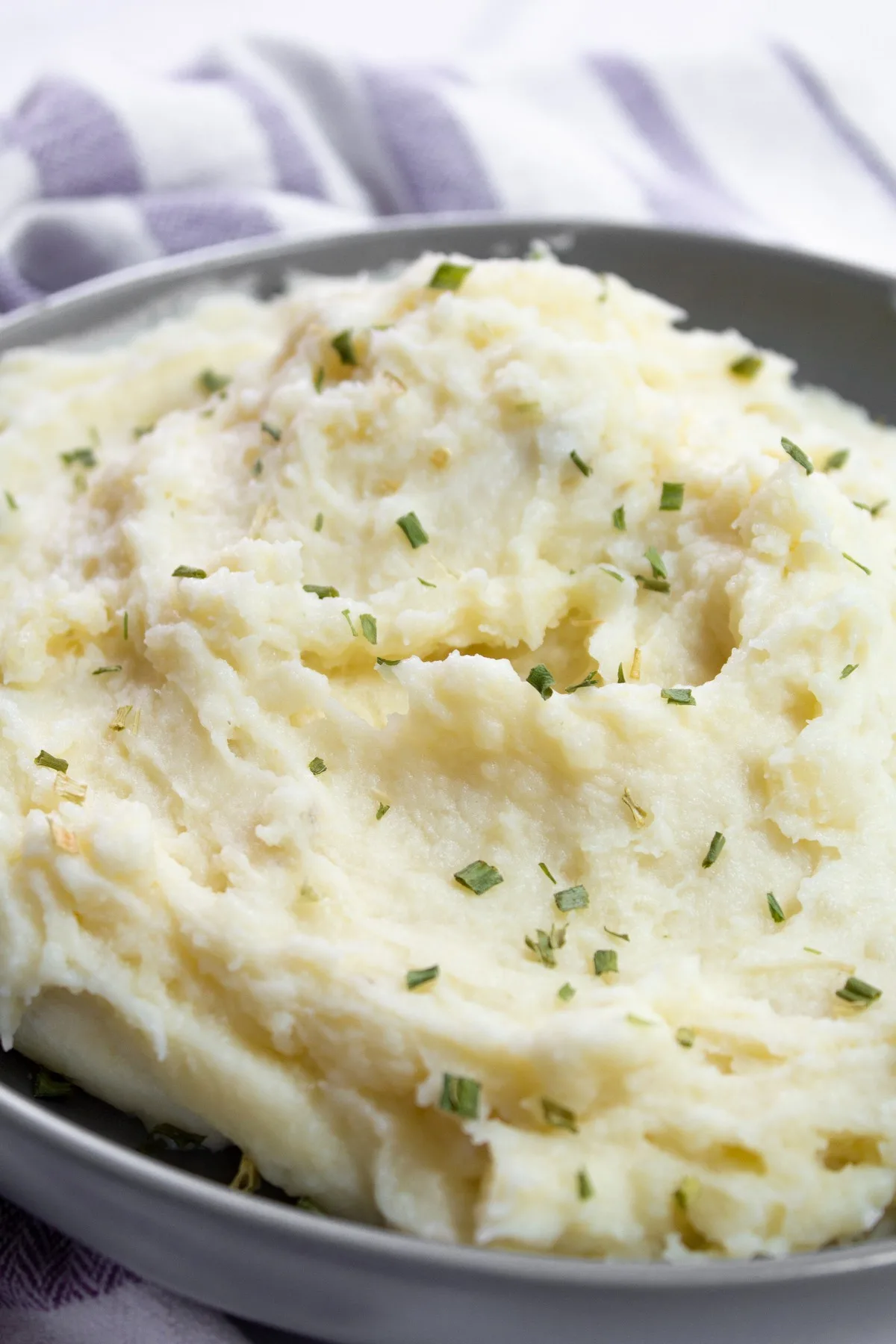 mashed potatoes with chives