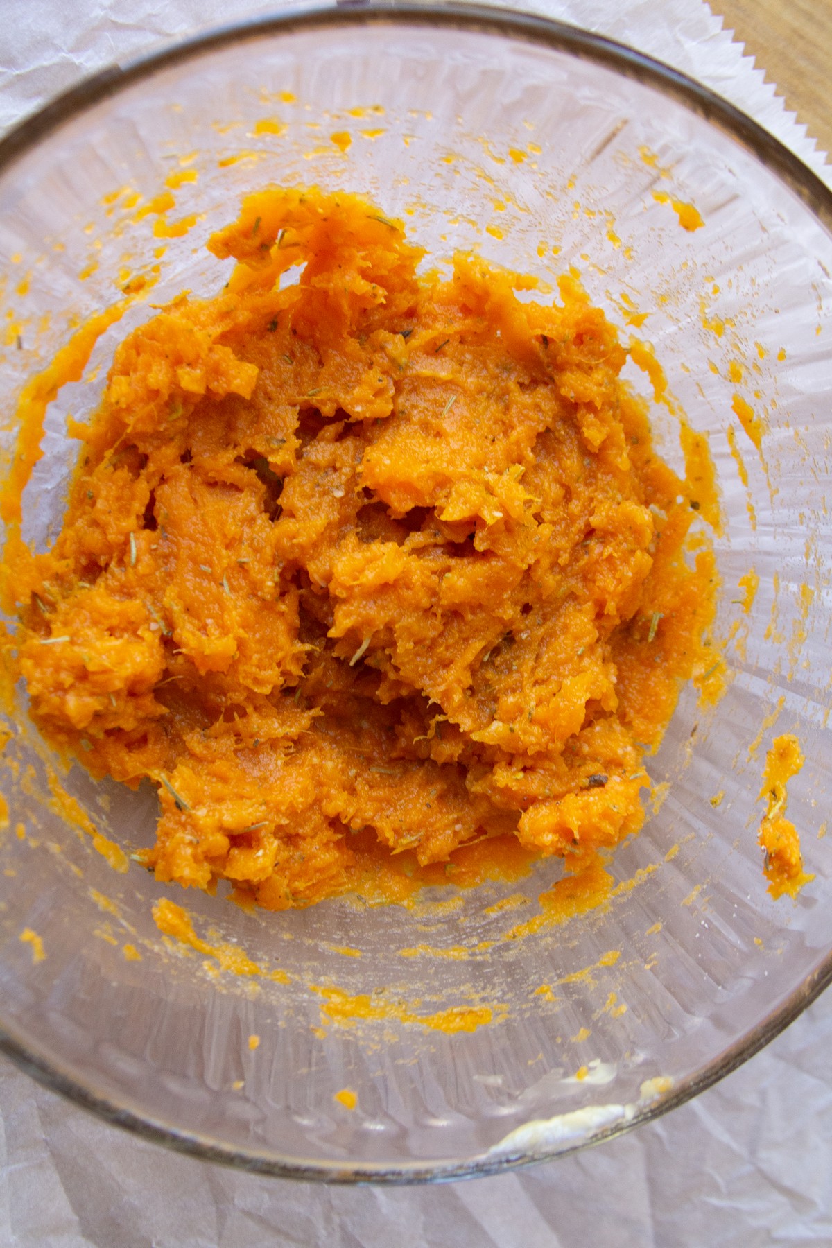 mashed sweet potatoes