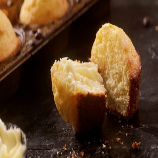 cornbread muffins on surface